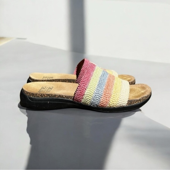 🌻Y2K Mootsie Tootsie Colorful "Moemiliak" Slide Sandals Size 7.5 - Picture 5 of 8
